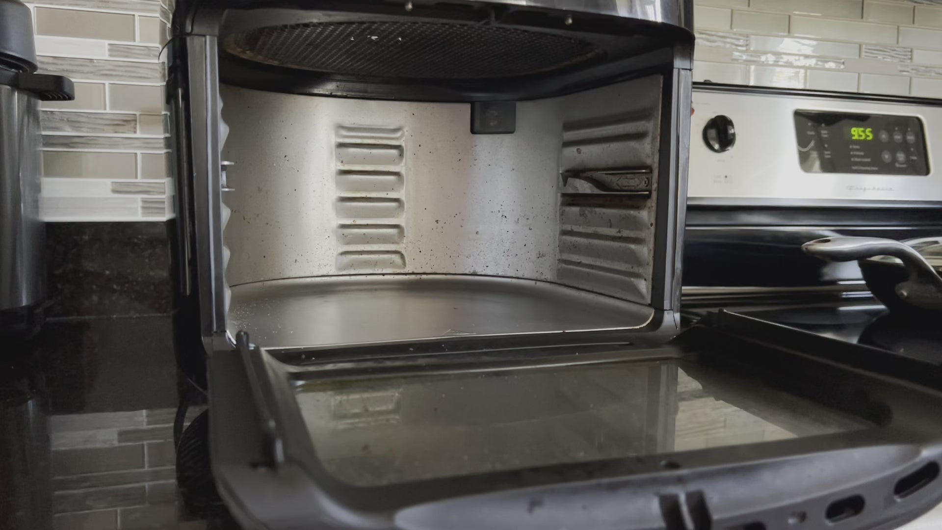 Video showing Life Saver Cleaner being used to clean inside of Airfryer